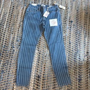 Jessica Simpson striped skinny jeans